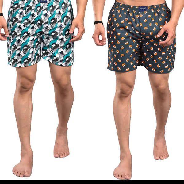 Cotton Printed Boxers Combo For Men
