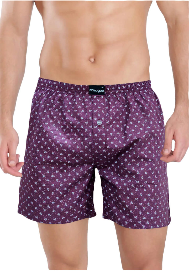 PurpleDotted boxers for men