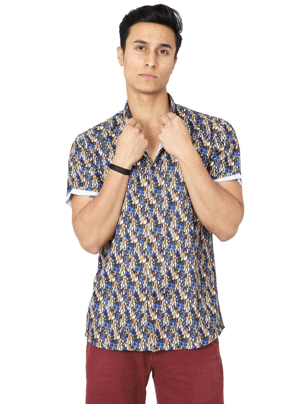 Digital Printed Multicolor Mens Casual Shirt | Amogue