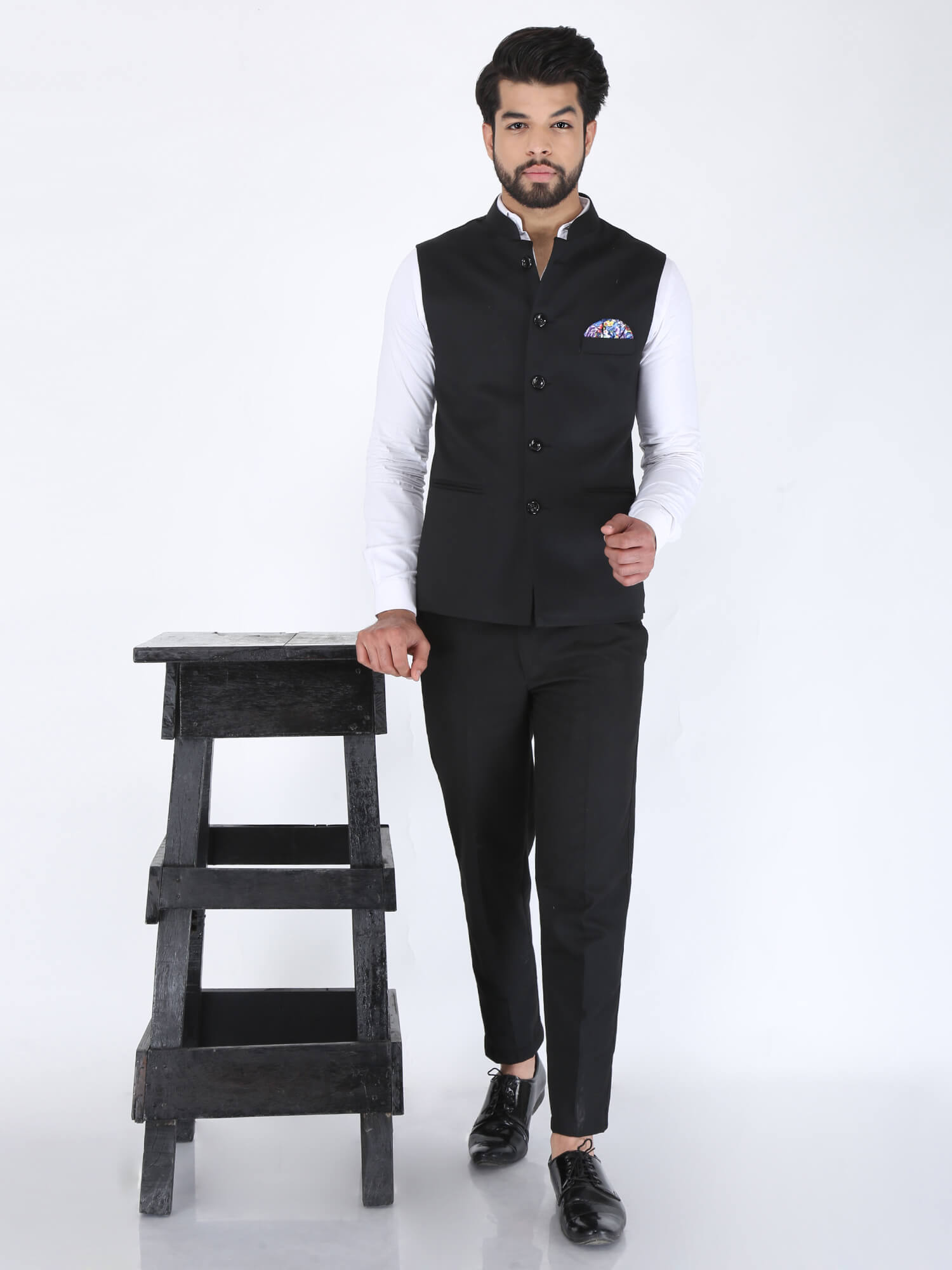 Buy vandnam fabrics Nehru Jackets for Men, Polycotton Waist Coat Combo for  Wedding (XL, Dark Blue - Khakhi) at Amazon.in