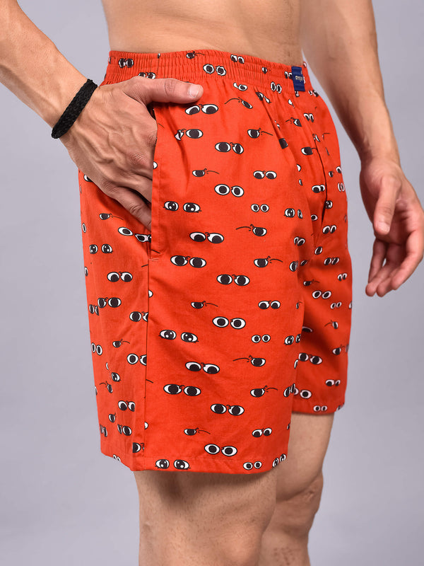 Red Eyes Printed Boxers For Men