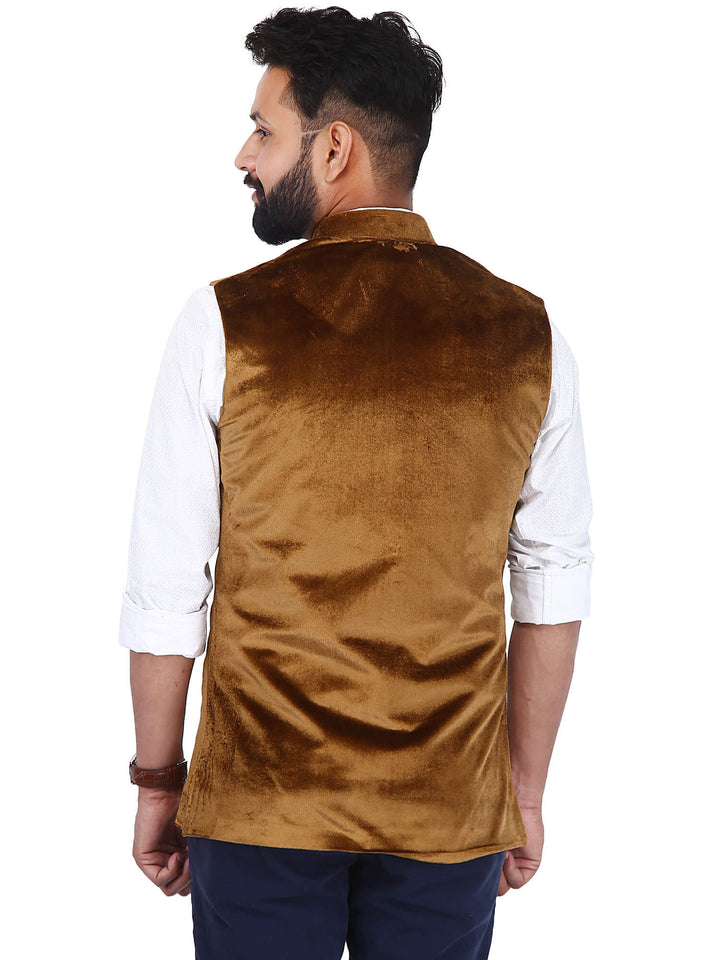 Back view of Brown Velvet Modi Jacket