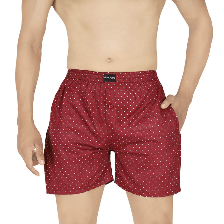 Red mens boxers