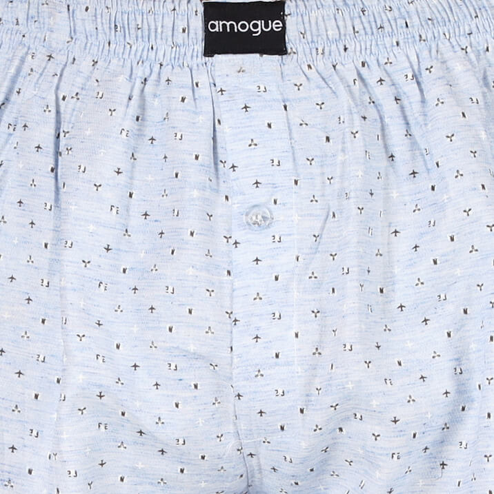 Close up view of SkyBlue Mens Boxer | Amogue